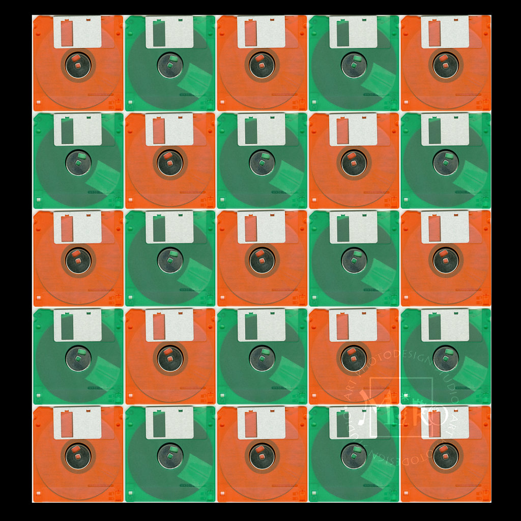 Floppy Disc Collage