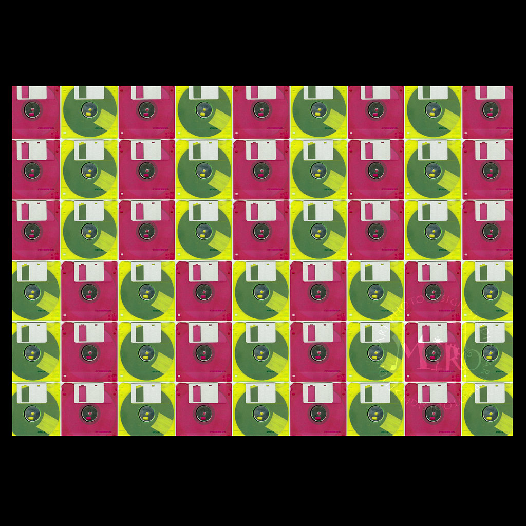 Floppy Disc Collage