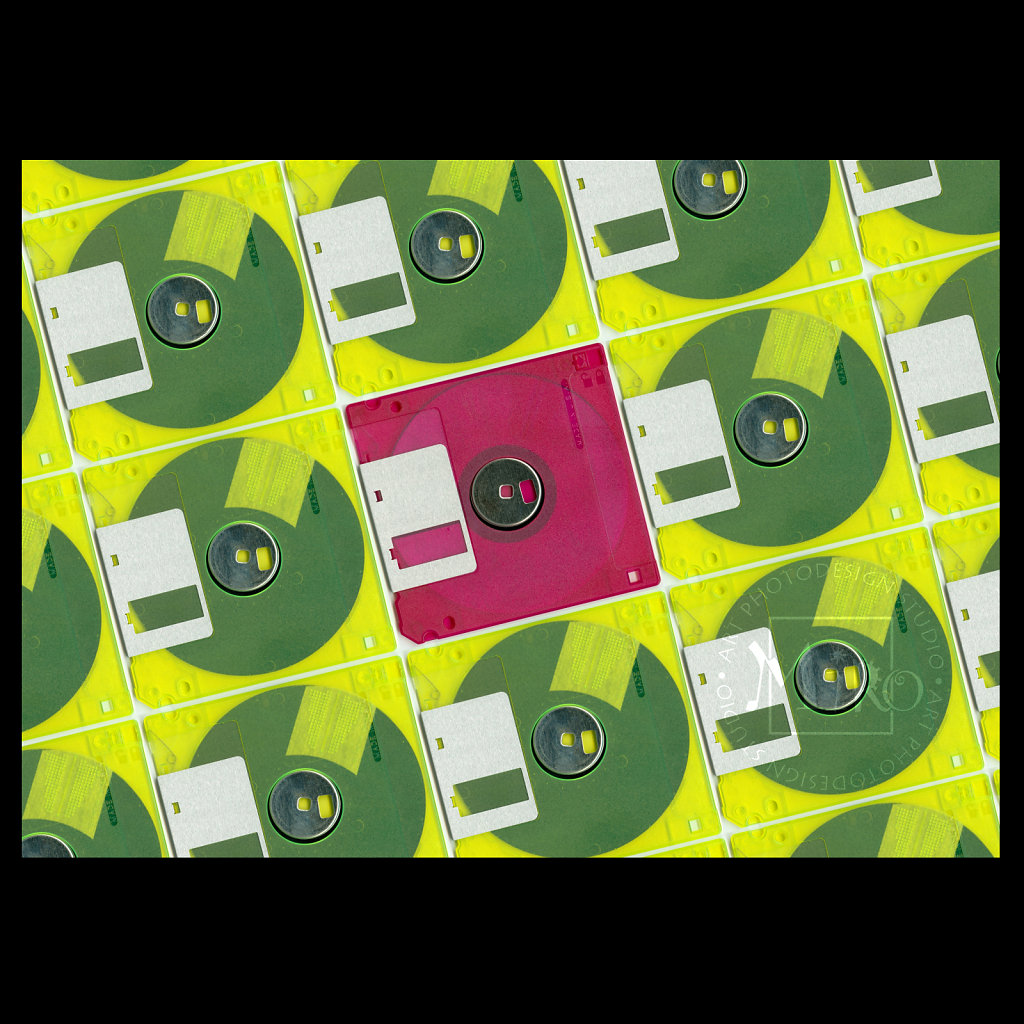Floppy Disc Collage