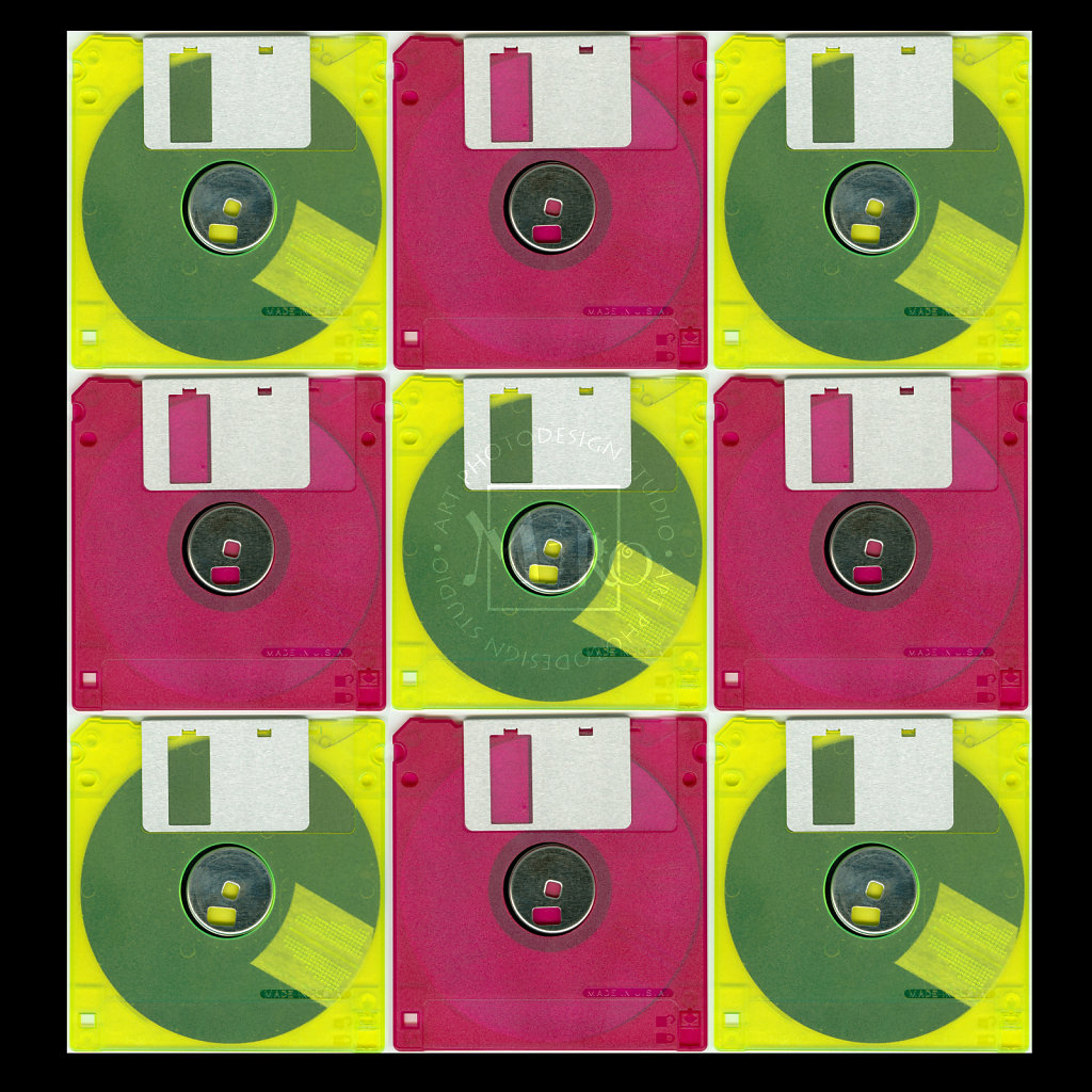 Floppy Disc Collage