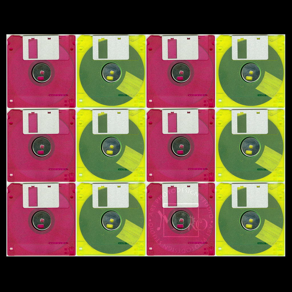 Floppy Disc Collage