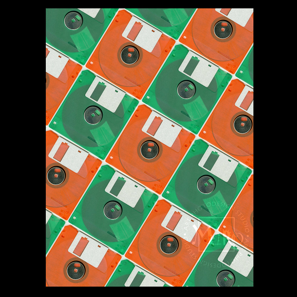 Floppy Disc Collage