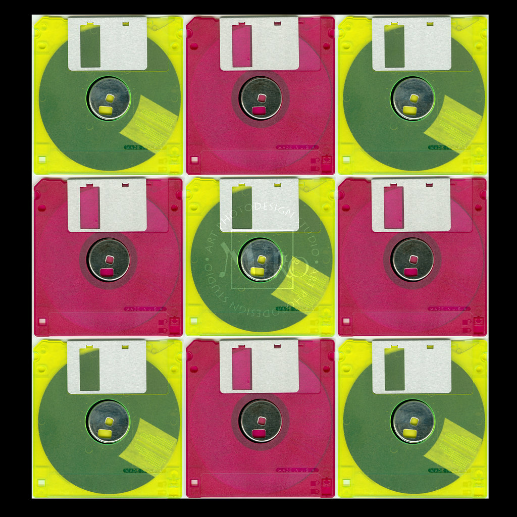 Floppy Disc Collage